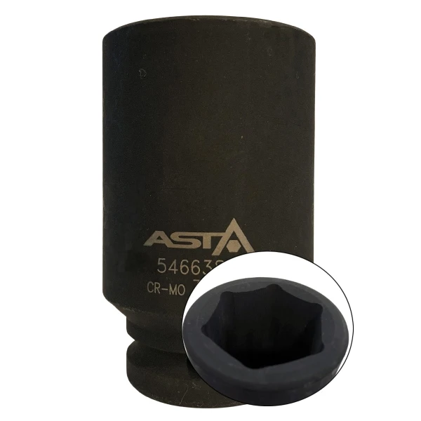 ASTA 3/4" Sechskant Schlagnuss lang SW 30mm ASTA 3/4" Sechskant Schlagnuss lang SW 30mm